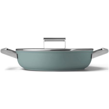 Sauteuse SMEG 28cm avec couvercle DPF2812