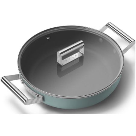 Sauteuse SMEG 28cm avec couvercle DPF2812