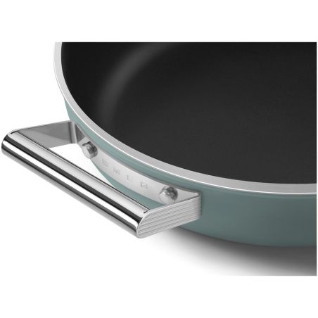 Sauteuse SMEG 28cm avec couvercle DPF2812