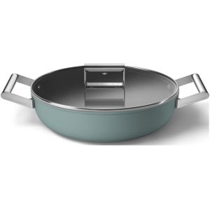 Sauteuse SMEG 28cm avec couvercle DPF2812
