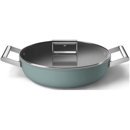 Sauteuse SMEG 28cm avec couvercle DPF2812