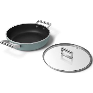 Sauteuse SMEG 28cm avec couvercle DPF2812