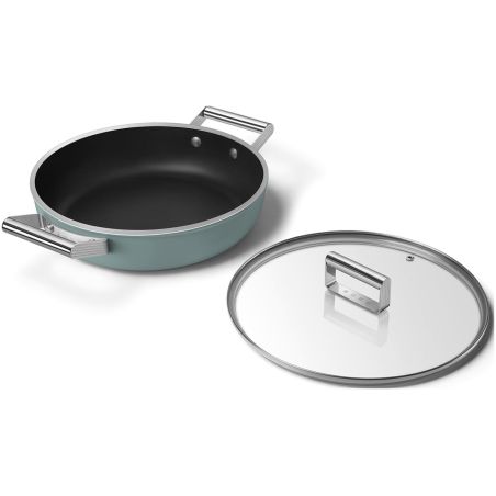 Sauteuse SMEG 28cm avec couvercle DPF2812