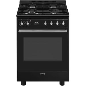 Piano de cuisson SMEG Concerto 60 cm mixte noir GP61BL9