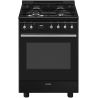 Piano de cuisson SMEG Concerto 60 cm mixte noir GP61BL9