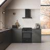 Piano de cuisson SMEG Concerto 60 cm mixte noir GP61BL9