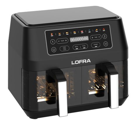 Airfryer Lofra friteuse à air chaud 2 tiroirs horizontaux IAANM82T8/1