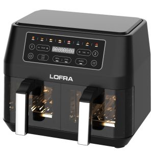 Airfryer Lofra friteuse à air chaud 2 tiroirs horizontaux IAANM82T8/1