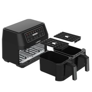 Airfryer Lofra friteuse à air chaud 2 tiroirs horizontaux IAANM82T8/1