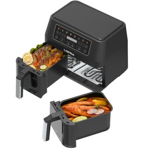 Airfryer Lofra friteuse à air chaud 2 tiroirs horizontaux IAANM82T8/1