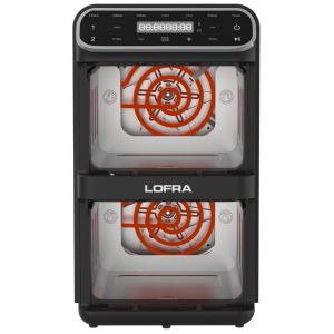 Airfryer Lofra friteuse à air chaud 2 tiroirs verticaux IAANM112T9/1
