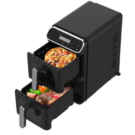 Airfryer Lofra friteuse à air chaud 2 tiroirs verticaux IAANM112T9/1