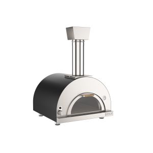 Four pizza gaz LUX 2 - Gris + Pelle à Pizzas + Chariot + Tablette latérale - OVENEAT