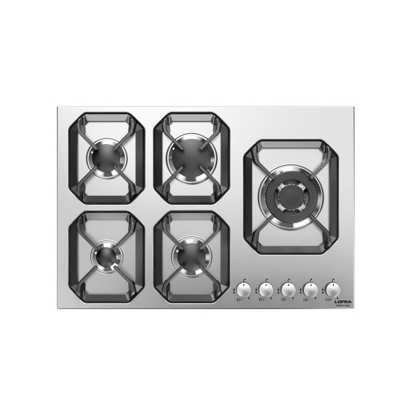 Plaque de cuisson 5 feux gaz 75 cm Lofra URANO