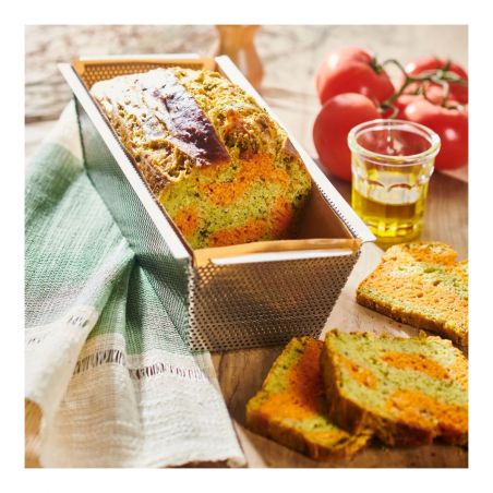 Moule à cake Ø26 en inox perforé DE BUYER 3215.26