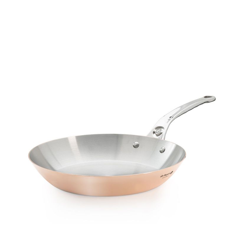 Poele ronde Ø28CM Inocuivre queue inoxDE BUYER 6424.28