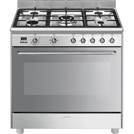 Piano de cuisson SMEG Concerto 90 cm Mixte Inox