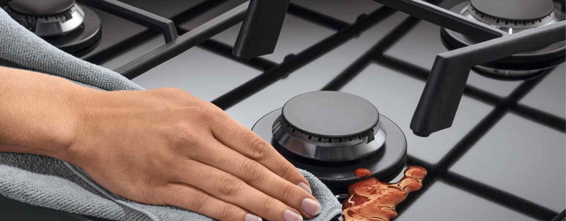 taches sur un piano de cuisson